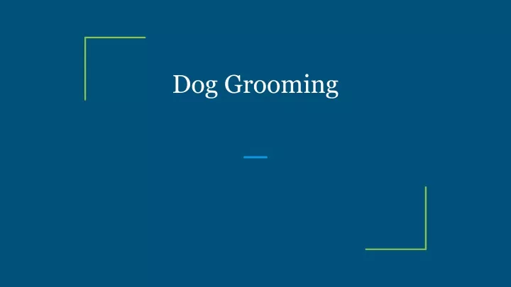 dog grooming