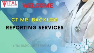 CT MRI Backlog Reporting Services