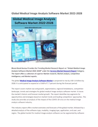 global medical image analysis software market