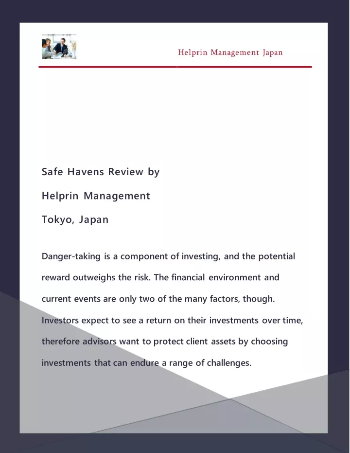 helprin management japan