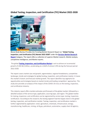 global testing inspection and certification