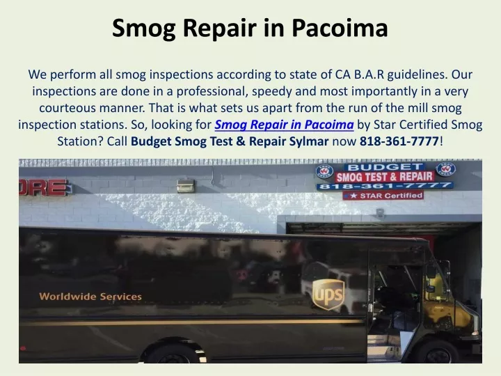 smog repair in pacoima