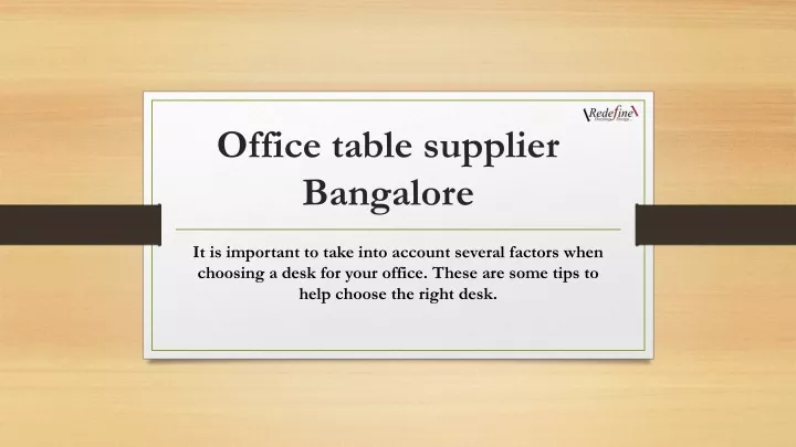 office table supplier bangalore