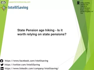 State Pension age hiking - Is it worth relying on state pensions