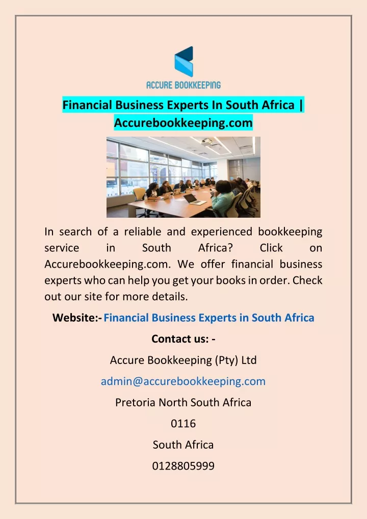 financial business experts in south africa