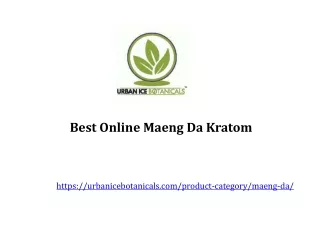 Best Maeng Da Kratom
