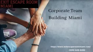 Corporate Team Building  Miami