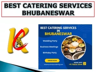Best catering services Bhubaneswar