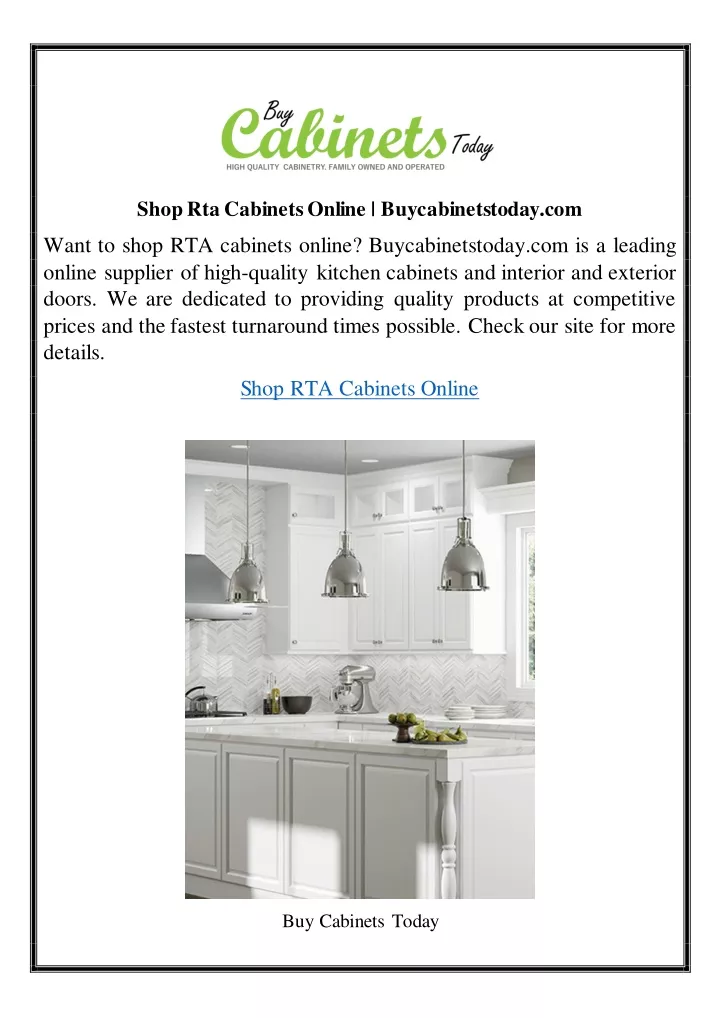 shop rta cabinets online buycabinetstoday com