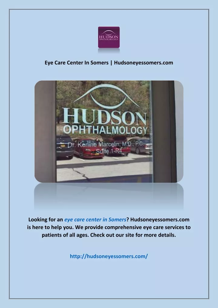 eye care center in somers hudsoneyessomers com