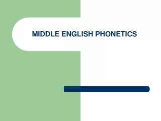 middle english phonetics