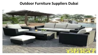 Outdoor Furniture Suppliers In Dubai