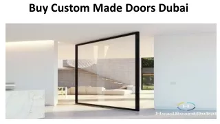 Buy Custom Made Doors  In Dubai