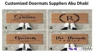 Customized Doormats Suppliers in Abu Dhabi