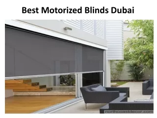 Best Motorized Blinds in Dubai