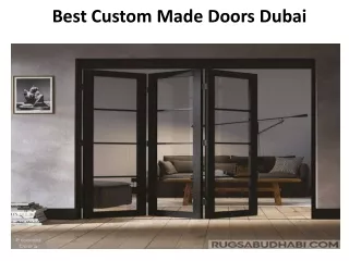 Best Custom Made Doors Dubai