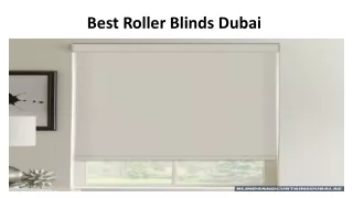Best Roller Blinds in Dubai