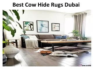 Best Cow Hide Rugs In Dubai