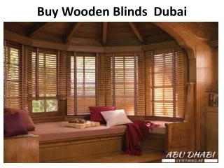 Buy Wooden Blinds In Dubai