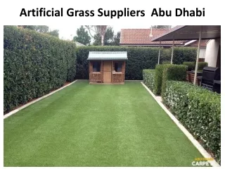 Artificial Grass Suppliers  Abu Dhabi