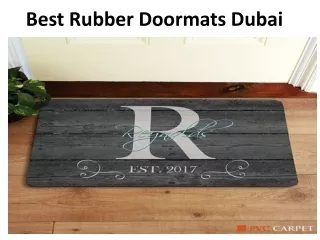 Best Rubber Doormats Dubai