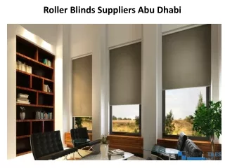 Roller blinds Suppliers Abu Dhabi