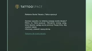 reklama studia tatua u tattoo space pl