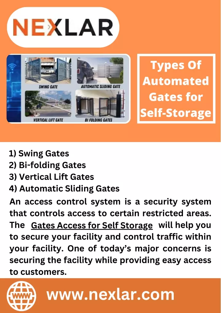 types of automated gates for self storage