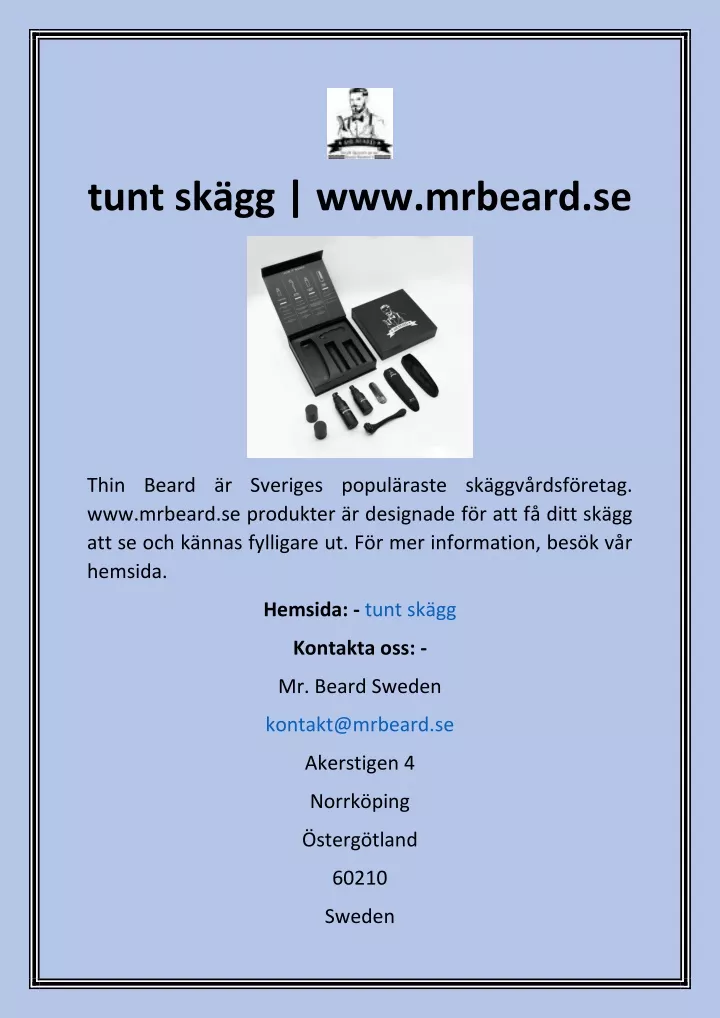 tunt sk gg www mrbeard se