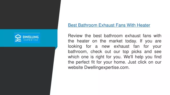 best bathroom exhaust fans with heater review