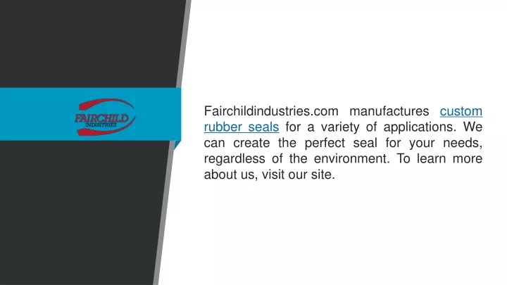 fairchildindustries com manufactures custom