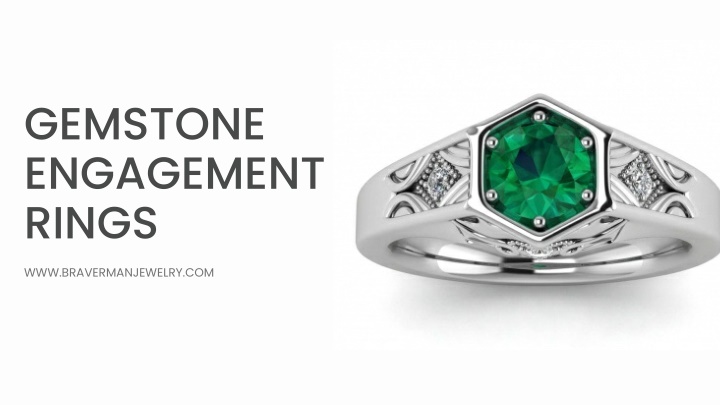 gemstone engagement rings