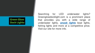 searching for led underwater lights