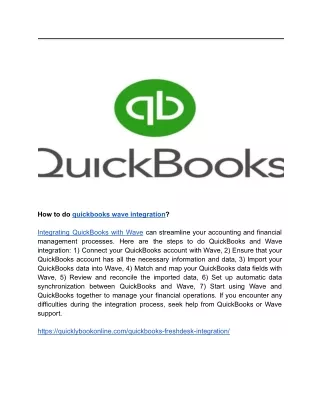 how to do quickbooks wave integration