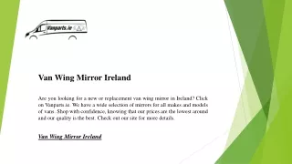 Van Wing Mirror Ireland | Vanparts.ie