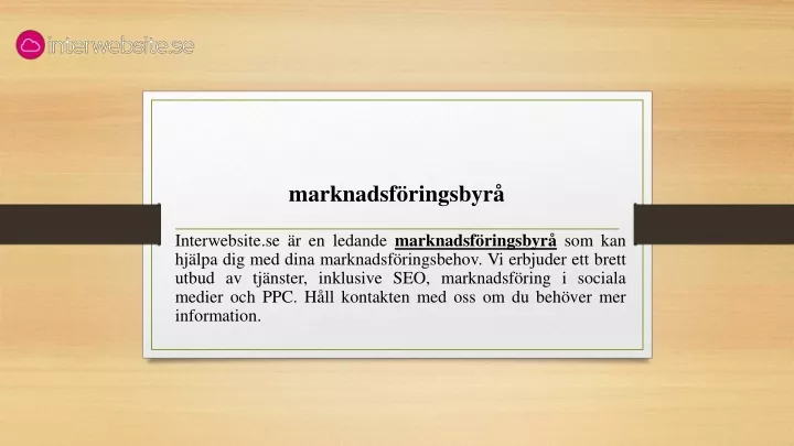 marknadsf ringsbyr