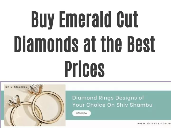 buy emerald cut diamonds at the best prices