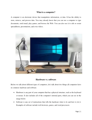 what is a computer