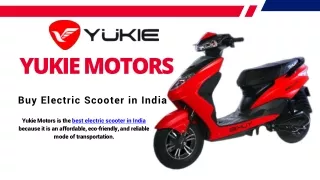 Buy Electric Scooter in India