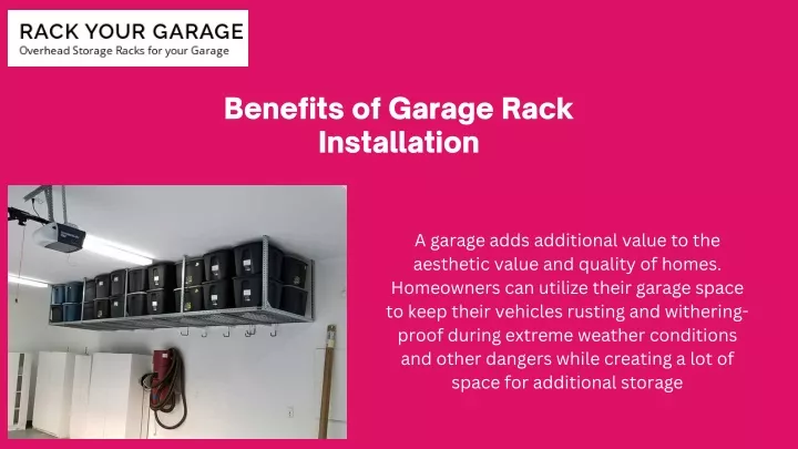 benefits of garage rack installation