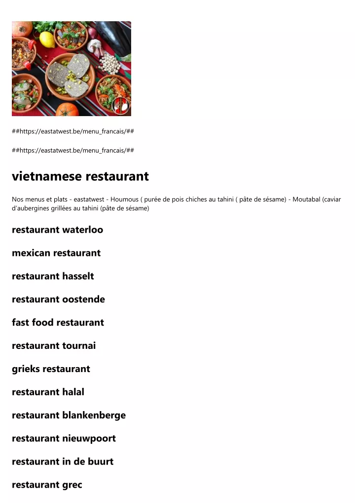 https eastatwest be menu francais