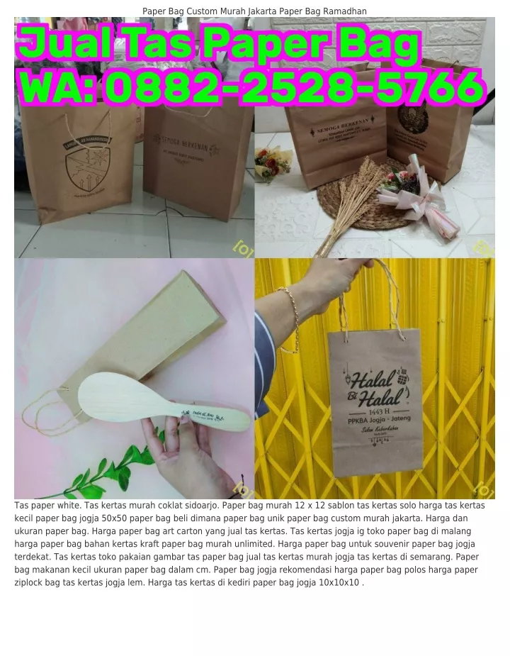 paper bag custom murah jakarta paper bag ramadhan