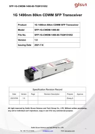 sfp 1g cwdm 1490 80 t02 151052