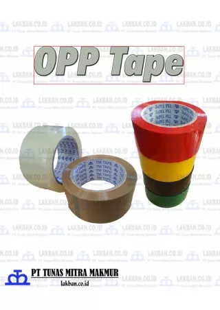Jual OPP Tape/Lakban TM Tape Harga Terbaru Tunas Mitra Makmur Tangerang