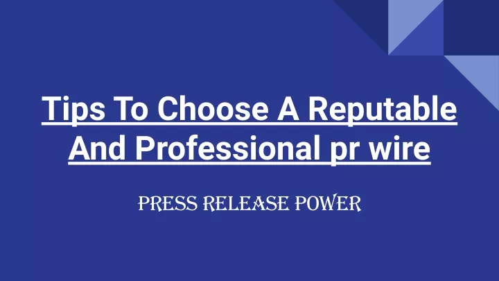 tips to choose a reputable and professional