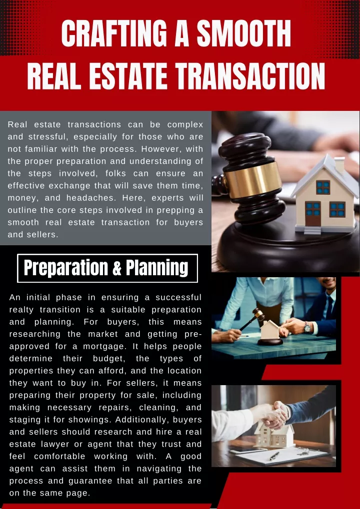 crafting a smooth real estate transaction