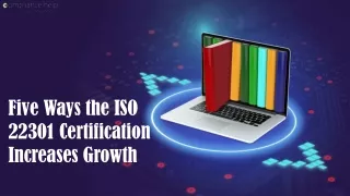 Five Ways the ISO 22301 Certification Increases Growth
