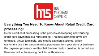 everything you need to know about retail credit