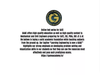 Best Online Coaching for Gate
