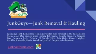 Junk Removal Sacramento